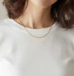 新品 ボール チェーン ネックレス２mm ゴールド サージカルステンレス