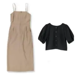 しまむら　tal.by yumi ジャンスカ&2wayプルオーバー