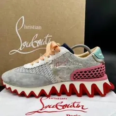 美品⭐️クリスチャンルブタン ルビシャーク レザー スエード メンズ 
