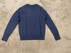 無印良品　ウールセーター　ネイビー S