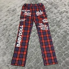 BABYDOLL チェック柄パンツ　ストレッチ　新品未使用130cm