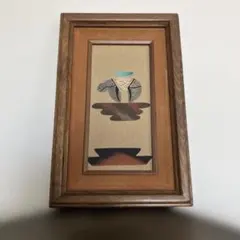 ナバホ族　インディアン　サンドペイント サンドアート　砂絵 メルカリ便送料込み