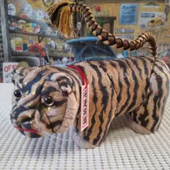 ♥早い者勝ち♥昭和レトロ♥美品・希少♥木目込み人形の虎♥即購入OK♥