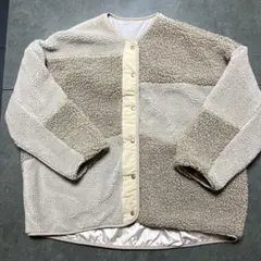 レディース　ベージュ系ボアジャケット