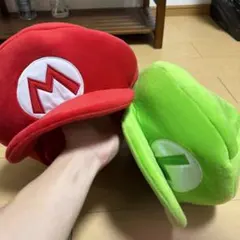 マリオ・ルイージ キャラクター帽子 2個セット