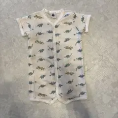 PETIT BATEAU 恐竜柄 半袖ロンパースのサムネイル