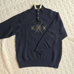 CHAPS ネイビー ニットセーター L