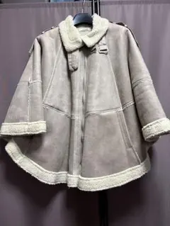 最終値下げ‼️未使用フェイクムートン マント コート