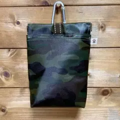 小型犬用　ラミネート生地の消臭マナーポーチ　迷彩