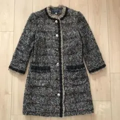 ロイスクレヨン⭐︎クラシックなウールロングコート⭐︎チェック柄⭐︎美品‼︎ ロイスクレヨン⭐︎クラシックなウールロングコート⭐︎チェック