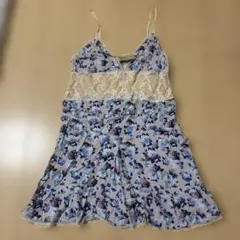 ME&ME COUTURE 花柄レース キャミソール F ブルーのサムネイル