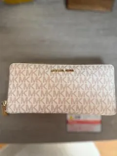 MICHAEL KORS MKロゴ長財布 ベージュ