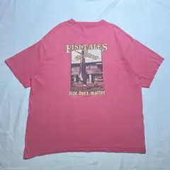 COMFORT COLORSコンフォートカラーズカジキプリントtシャツピンク古着のサムネイル