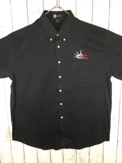 Hartwell 長袖 ワークシャツUSA古着＊ブラック XLサイズ J-2-4