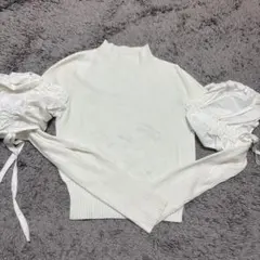 SNIDEL ホワイト ニット 長袖