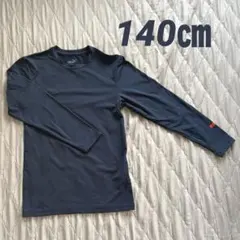PUMA キッズ 長袖シャツ 140cm ネイビー スポーツ