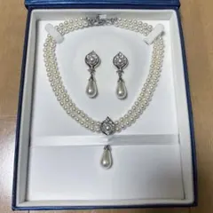 Love Tiara パール ネックレス ピアス セット ウェディング