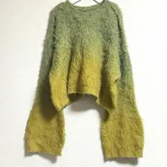 select MOCA ツートーン　シャギーニット　レディース