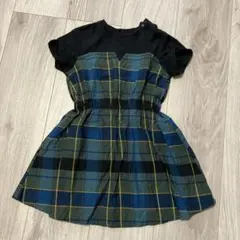 GU チェック柄 ワンピース 90サイズのサムネイル