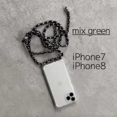 新品｜ショルダー ストラップ ボディフォンケース iPhone 緑 ユニセックス