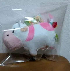 牧場物語　ボールチェーン付きウシさんなかよしぬいぐるみ　ピンク