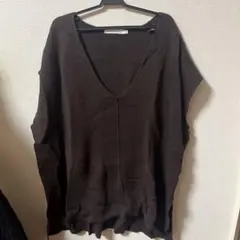 AMERICAN HOLIC ブラウン Vネック ベスト M
