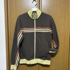 【激レア良配色】adidasトラックジャケット M 茶 ベージュ ガイコツ 古着