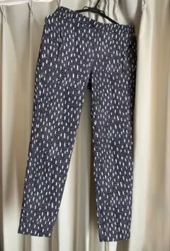 ◆１回使用◆ZARA◆お洒落スラックス◆ブラック×オフホワイト◆サイズS〜M◆