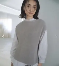 タグ付き未使用品⚑J.PRESS ニットベスト リネンコットン 洗える