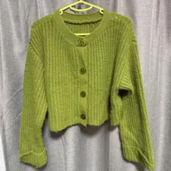 コロニー2139 colony2139 フロントボタンニッ　ト　グリーン