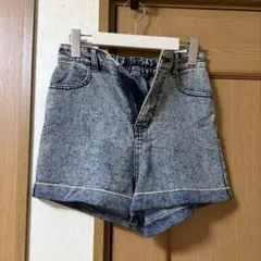デニム ハイウエストショートパンツ　★今月中に処分します★