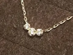 agete K10ダイヤモンドネックレス（ピンクゴールド）のサムネイル