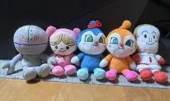 アンパンマン　仲間たち　ぬいぐるみ　セット　やなせたかし