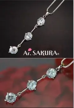 Ar. SAKURA 3ストーン ネックレスのサムネイル