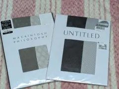 光沢（ラメ）入りストッキング （サイズ:M〜L）グレー系 2種