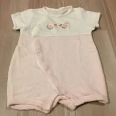ファミリア　50-65cm ピンク　ロンパース