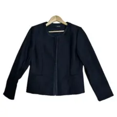 SHOO-LA-RUE スーツセットノーカラージャケット + スカートSブラック