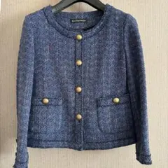 green label relaxing ノーカラージャケット　ツイー