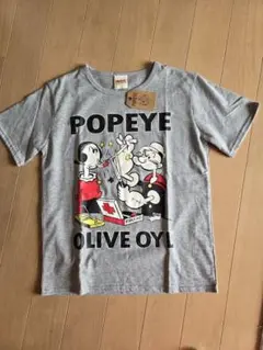 POPEYE ポパイ オリーブ Tシャツ グレーのサムネイル