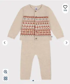 PETIT BATEAU ジャカードニットセット 6m