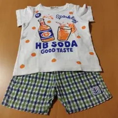 ホットビスケッツ HB SODA Tシャツ・ショートパンツセット 80