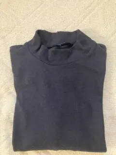 ユニクロ ネイビー ハイネック 長袖カットソー140