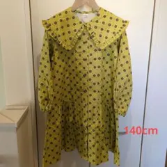 p.premier 花柄長袖ワンピース 140