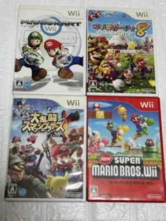 ⭐️24時間以内発送⭐️ Wiiソフトまとめ売り　4本セット　マリカー　スマブラx