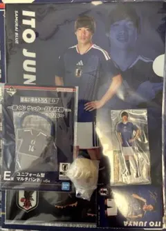 一番くじ サッカー日本代表 伊東純也 4点セットアクスタ　ちょこのっこフィギュア
