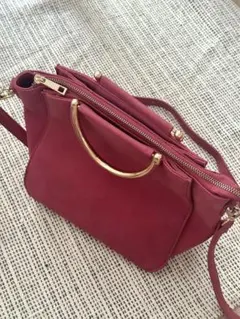 落ち着いたピンク系 ハンドバッグ・ショルダーバッグの2WAYバッグ