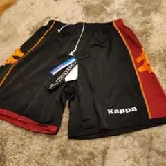 新品 Kappa ハーフパンツ 黒/赤/オレンジ Ｌ