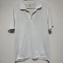ユニクロ　半袖ポロシャツ　L 白