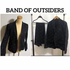 BAND OF OUTSIDERS ドット　セットアップ　スーツ　黒