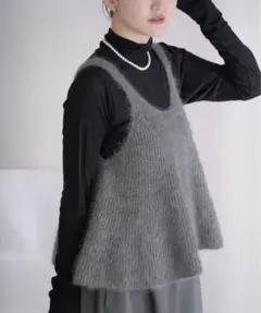 IENA❄️《WEB限定/追加》モヘヤミックスフレアタンク